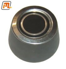 wheel hub cap for steel wheel  (grey / black, steel)