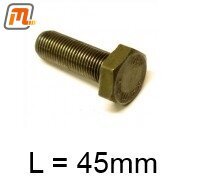 flywheel manual gearbox fastening bolt V6 2,4i & 2,9i  92-110kW  (length=45mm)