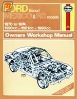 workshop manual Escort MK1  (repair manual, hardcover, 223 pages, only 