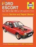 workshop manual Escort MK3 & MK 4  (repair manual, hardcover, 360 pages, only petrol models, not CTX transmission and RS 1600i, english language)