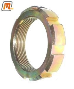 rear axle - wheel bearing adjusting nut left hand  (FT 80-120 & 100L, english axle without differential cover)