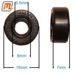 gearbox-manual speedometer driving gear sealing ring  (4-speed, gearbox type 2, only for steel driving gear)