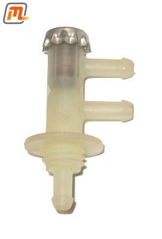 Scheibenwaschwasser Behälter vorne Verteilerventil in Verschlussdeckel  (für externe Pumpe an Stehwand)