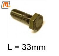 flywheel manual gearbox fastening bolt V6 2,4i & 2,9i  96-110kW  (length=33mm)