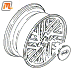 wheel alloy  7,0 x 15  original  (12-spokes, offset 40mm)