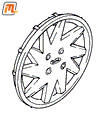wheel cap for steel wheel standard 14