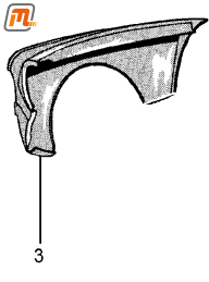 front wing right hand  (original, steel)
