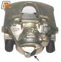 brake caliper front left hand  1,3-2,3l  44-85kW  (only for vented brake discs, without brake pads & mounting kit)