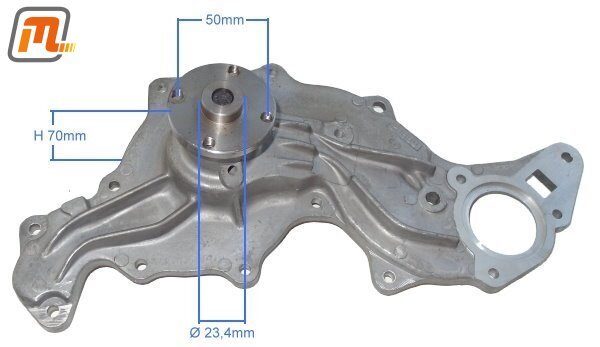 water pump V6 2,0-2,8i  (not for viscous coupling)