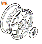 wheel hub cap for alloy wheel original  7,0 x 16  (original 