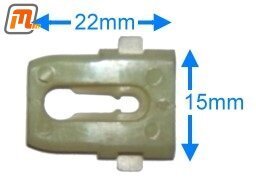 clip trim door  (plastic, for narrow trim)