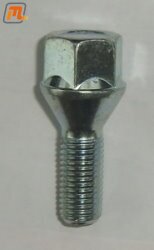 wheel bolt for alloy wheel original  (cone seat without washer, chromed)