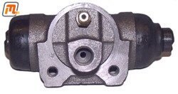 Radbremszylinder hinten  FT 130-150  (Kolben-Ø 20,6mm, langer Radstand = 3,57m, einfachbereift)