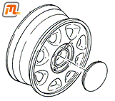 wheel alloy  5,5 x 14  original  (8 oval holes)