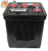 Batterie  6V 77AH  (schwarzes Gehäuse, 215 x 170 x 190mm, trocken vorgeladen, bitte mit Batteriesäure befüllen)