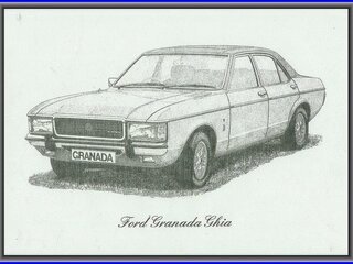 Ford Granada Ghia Black & White RHD